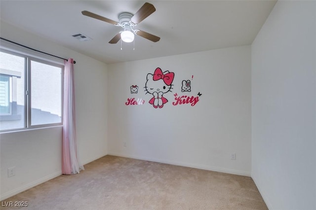 6442 Kobe Knoll Ct, Las Vegas, NV 89141 - unfurnished room featuring light carpet and ceiling fan