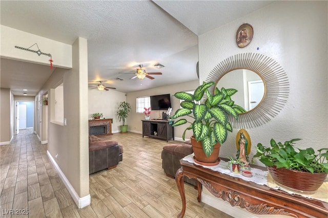 4428 Los Reyes Ct, Las Vegas, NV 89121 - hallway with light wood-style flooring and baseboards