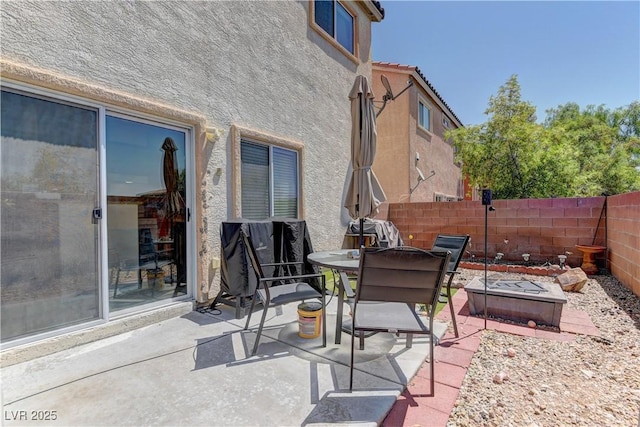 9091 Jumping Jacks Ave, Las Vegas, NV 89178 - fenced backyard featuring a patio area and outdoor dining area