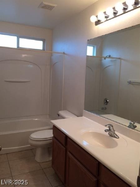 9091 Jumping Jacks Ave, Las Vegas, NV 89178 - full bath featuring vanity, tile patterned floors, and shower / bathtub combination
