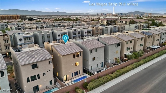 8055 Haywood Estate Ave, Las Vegas, NV 89113 - city view featuring a mountainous background and nearby suburban area