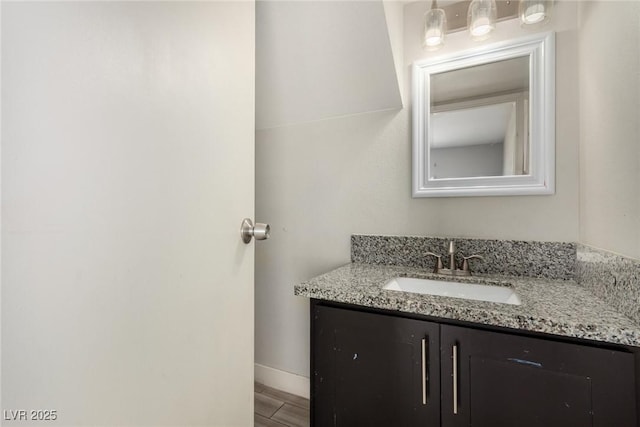 1704 Kismet Cir, Las Vegas, NV 89108 - bathroom with vanity and baseboards