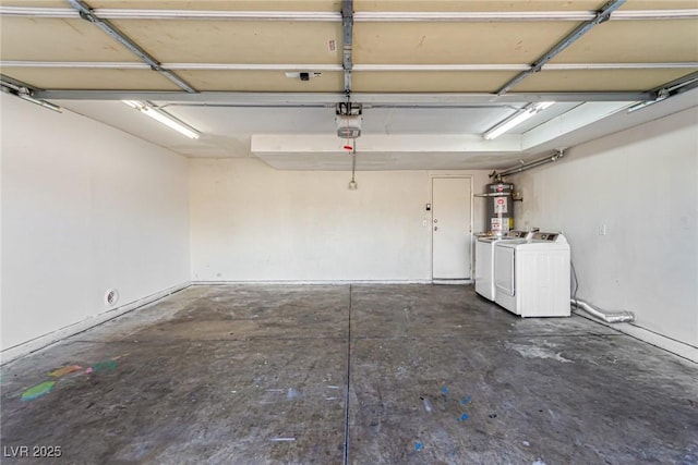 1704 Kismet Cir, Las Vegas, NV 89108 - garage featuring washer and dryer and strapped water heater