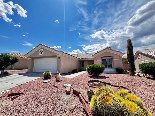 2405 Indigo Valley St, Las Vegas, NV 89134 - single story home with stucco siding, concrete driveway, a garage, and a tile roof