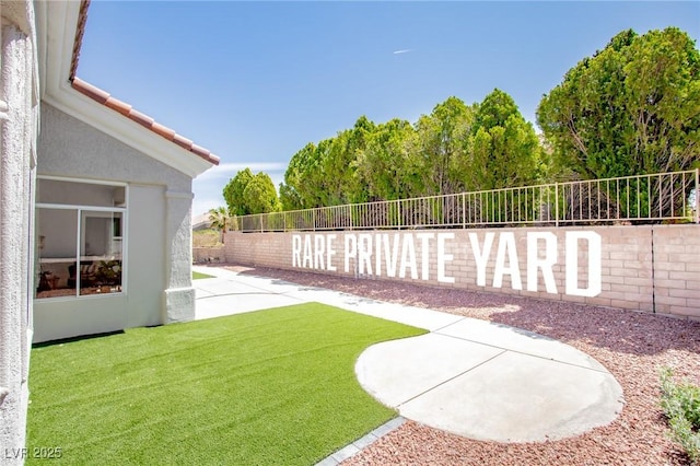 9813 Folsom Dr, Las Vegas, NV 89134 - view of yard with a patio area
