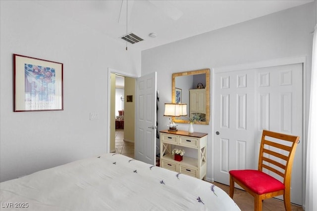 7817 Homing Pigeon St, North Las Vegas, NV 89084 - bedroom with a closet and ceiling fan