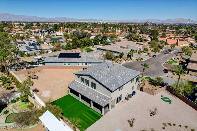 7736 Tioga Ridge Ct, Las Vegas, NV 89117 - aerial perspective of suburban area featuring a mountain backdrop