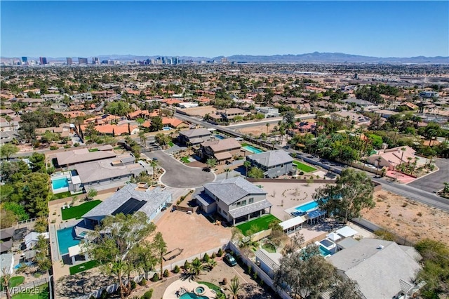 7736 Tioga Ridge Ct, Las Vegas, NV 89117 - drone / aerial view of a mountainous background