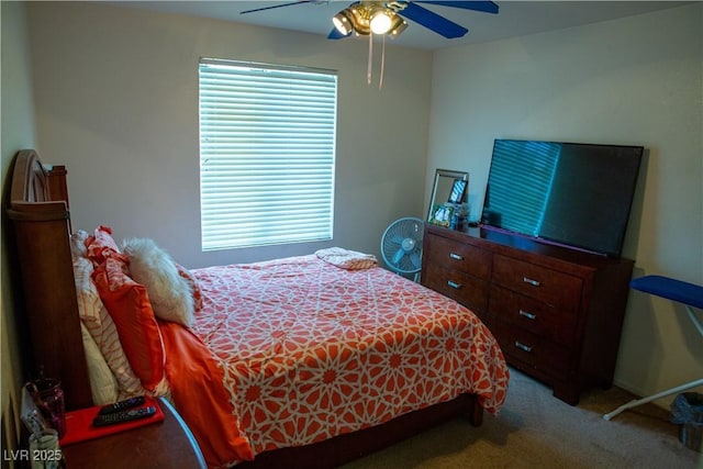 5216 Loma Verde Ave, Las Vegas, NV 89108 - bedroom with carpet floors and a ceiling fan