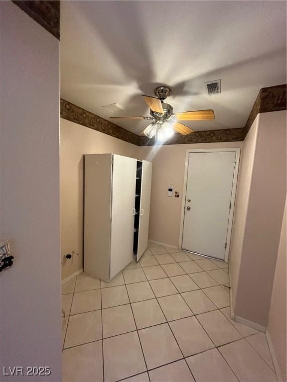2925 Big Green Ln, Las Vegas, NV 89134 - entryway featuring a ceiling fan and light tile patterned floors