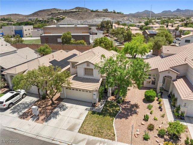 981 Leadville Meadows Dr, Henderson, NV 89052 - aerial perspective of suburban area with mountains