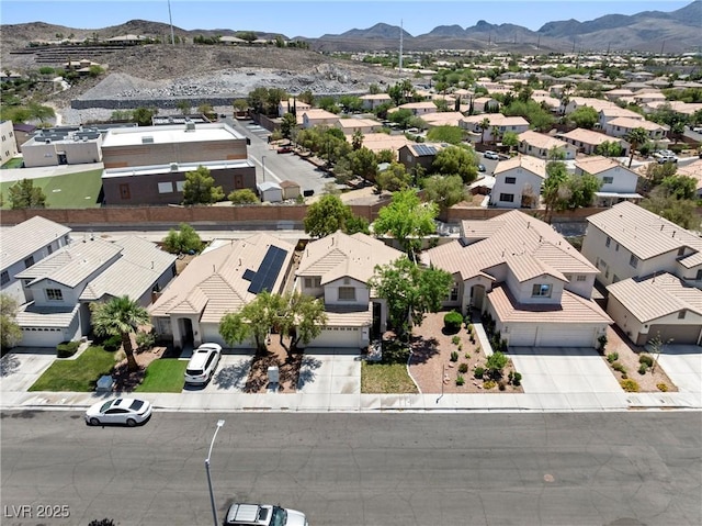 981 Leadville Meadows Dr, Henderson, NV 89052 - aerial perspective of suburban area with a mountain backdrop