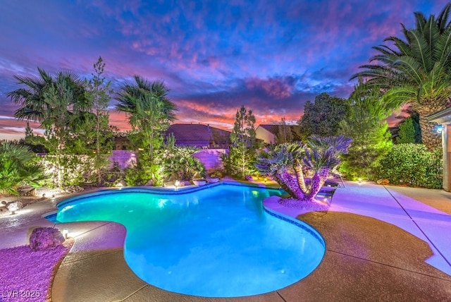 8633 Kennedy Heights Ct, Las Vegas, NV 89131 - view of pool with a patio and a fenced backyard