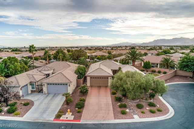 8633 Kennedy Heights Ct, Las Vegas, NV 89131 - aerial view of residential area featuring a mountainous background