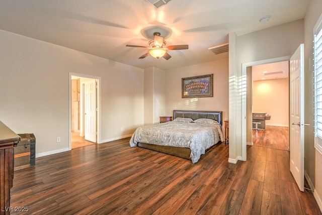 8633 Kennedy Heights Ct, Las Vegas, NV 89131 - bedroom featuring wood finished floors and a ceiling fan