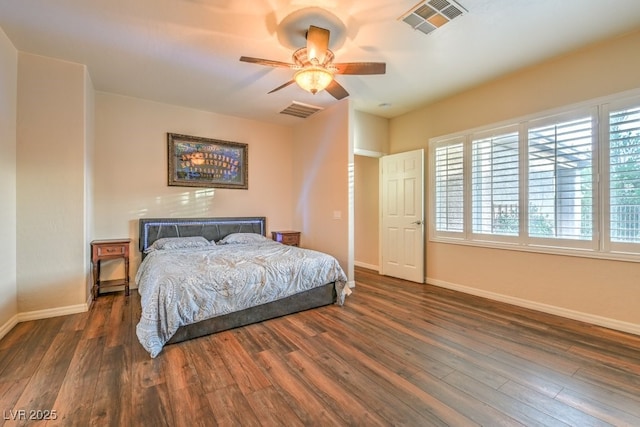 8633 Kennedy Heights Ct, Las Vegas, NV 89131 - bedroom featuring wood finished floors and a ceiling fan