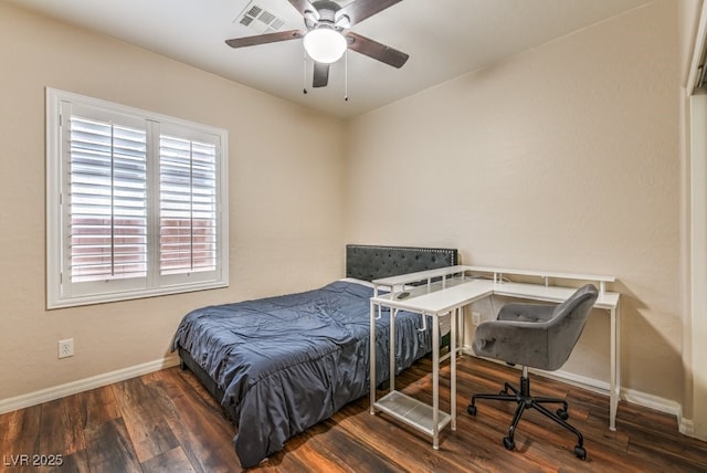 8633 Kennedy Heights Ct, Las Vegas, NV 89131 - bedroom with wood finished floors and a ceiling fan