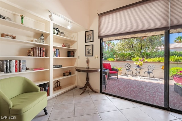 2857 San Lago Ct, Las Vegas, NV 89121 - living area featuring tile patterned flooring and rail lighting