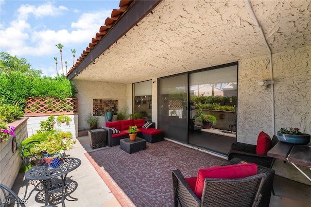 2857 San Lago Ct, Las Vegas, NV 89121 - view of patio featuring outdoor lounge area
