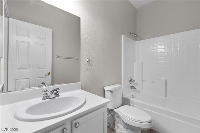 10613 Tiffanieville Ct, Las Vegas, NV 89129 - full bathroom with a textured wall, tub / shower combination, and vanity