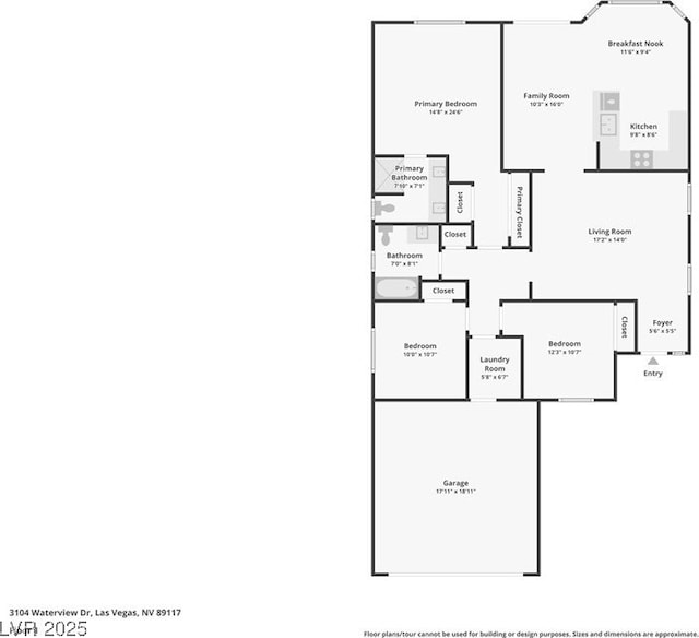 3104 Waterview Dr, Las Vegas, NV 89117 - view of room layout