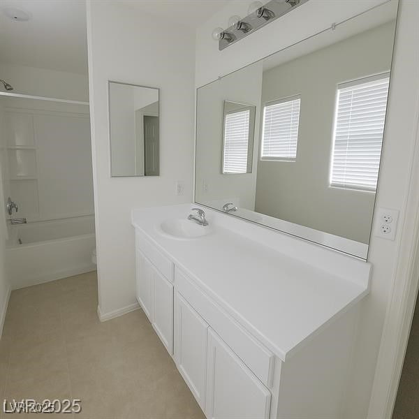 520 Shire Hall St, Las Vegas, NV 89178 - bathroom featuring vanity,  shower combination, and tile patterned flooring