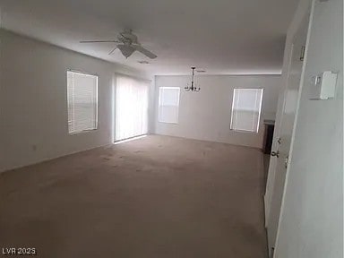 520 Shire Hall St, Las Vegas, NV 89178 - empty room featuring a ceiling fan and carpet flooring