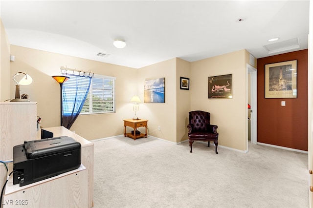 8316 Mokena Ave, Las Vegas, NV 89178 - office featuring light carpet and attic access