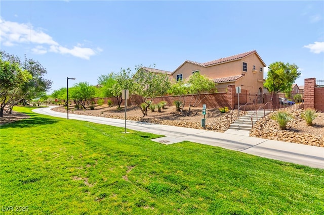 8316 Mokena Ave, Las Vegas, NV 89178 - view of front of house with stucco siding and a tiled roof