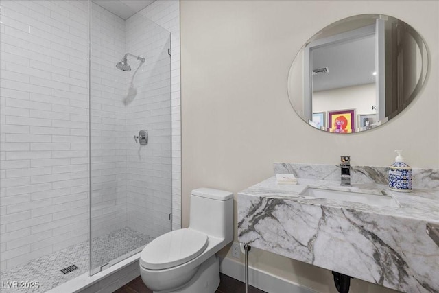 3104 Conners Dr, Las Vegas, NV 89107 - bathroom featuring tiled shower and vanity