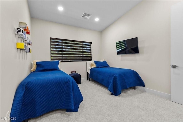 3104 Conners Dr, Las Vegas, NV 89107 - carpeted bedroom featuring baseboards and recessed lighting