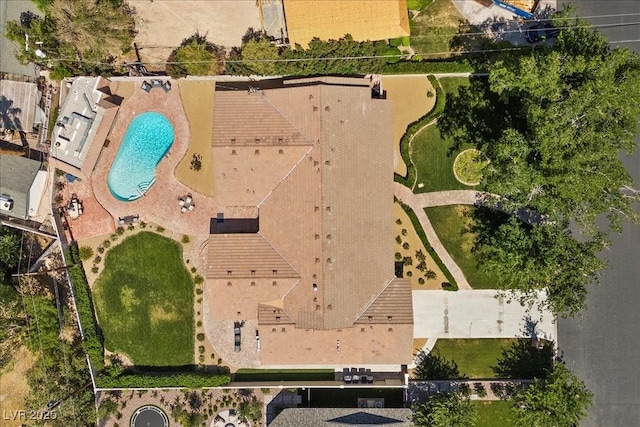 3104 Conners Dr, Las Vegas, NV 89107 - bird's eye view of a pool