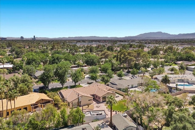 3104 Conners Dr, Las Vegas, NV 89107 - aerial perspective of suburban area with mountains