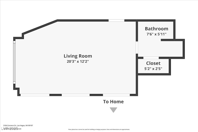 3104 Conners Dr, Las Vegas, NV 89107 - view of home floor plan
