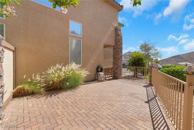4415 Peaceful Harbor St, Las Vegas, NV 89129 - view of patio with a mountain view