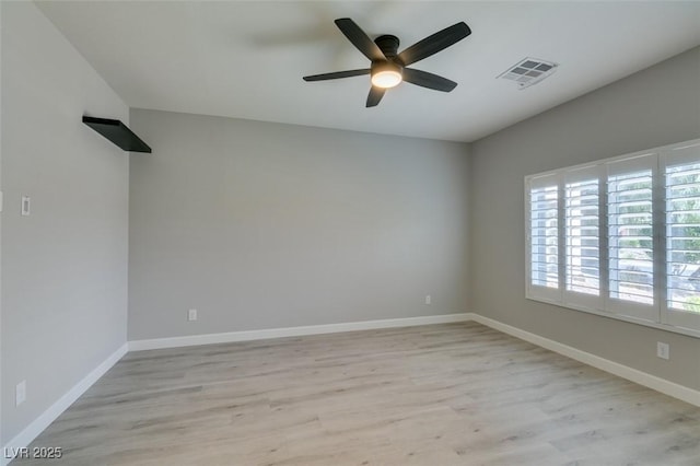 6085 Ryan Ranch Ave, Las Vegas, NV 89130 - unfurnished room featuring light wood-style flooring and ceiling fan