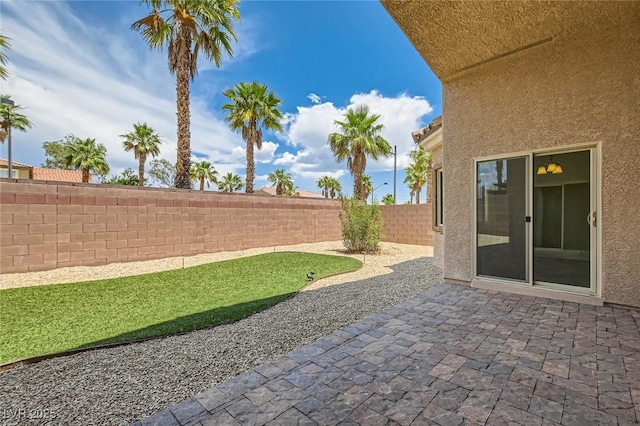 9252 Oxbow Lake Ave, Las Vegas, NV 89149 - fenced backyard featuring a patio area