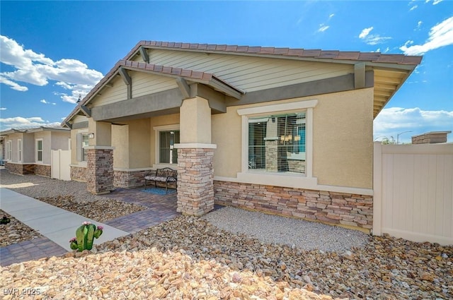 794 Sunny Sagebrush St, Henderson, NV 89011 - craftsman inspired home featuring stone siding and stucco siding