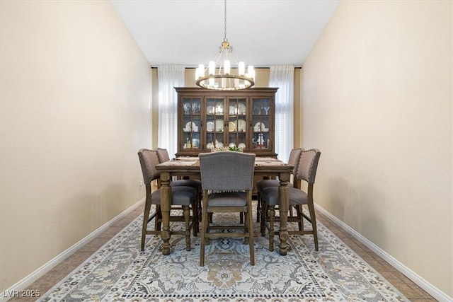 10638 La Spezia Way, Las Vegas, NV 89141 - dining room featuring a chandelier and baseboards