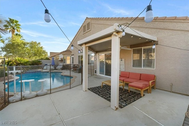10638 La Spezia Way, Las Vegas, NV 89141 - view of pool featuring an outdoor living space and a patio