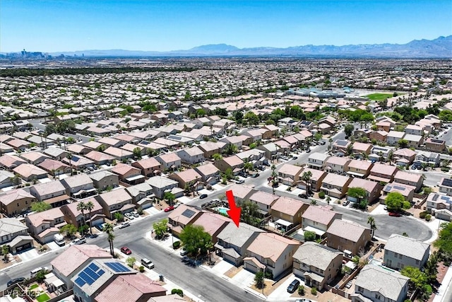 6133 Roseboro Ct, North Las Vegas, NV 89081 - aerial perspective of suburban area with a mountain backdrop