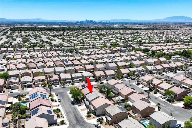 6133 Roseboro Ct, North Las Vegas, NV 89081 - aerial perspective of suburban area featuring mountains
