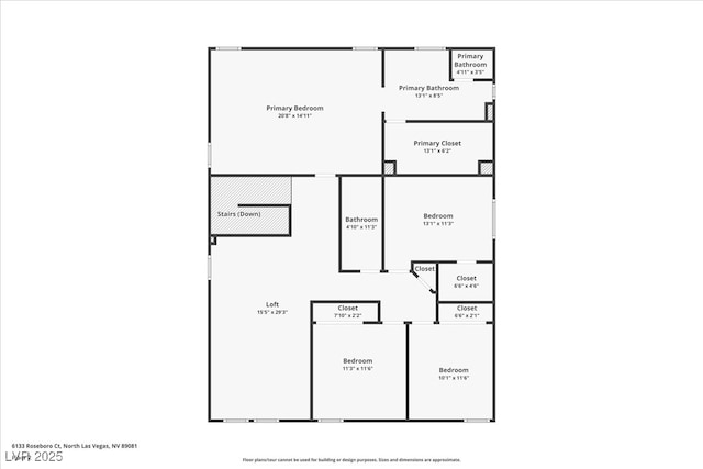 6133 Roseboro Ct, North Las Vegas, NV 89081 - view of property floor plan