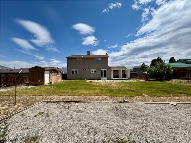 2345 Iron Dr, Ely, NV 89301 - back of house with a storage shed and a patio