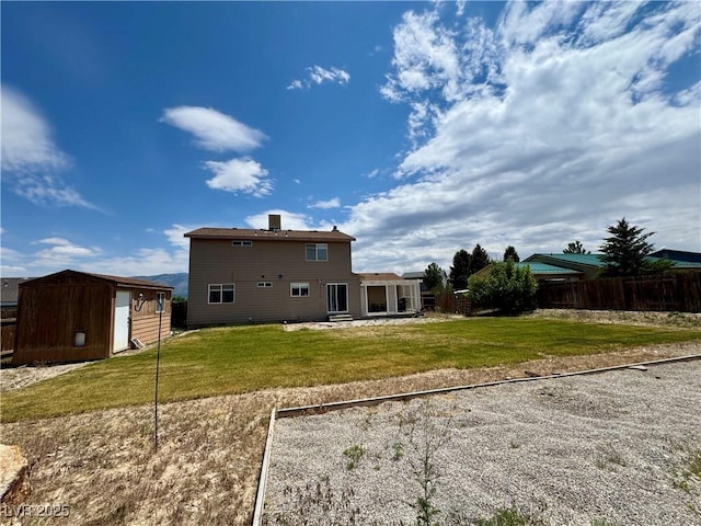 2345 Iron Dr, Ely, NV 89301 - rear view of property with a shed