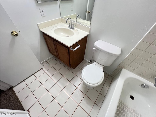 7948 Calico Vista Blvd Unit 101, Las Vegas, NV 89128 - full bath with tile patterned floors, vanity, and a bath