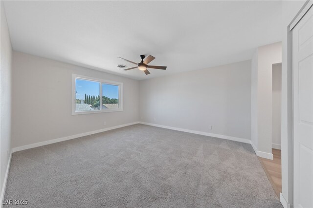 1511 Irene Dr, Boulder City, NV 89005 - spare room featuring ceiling fan and light carpet