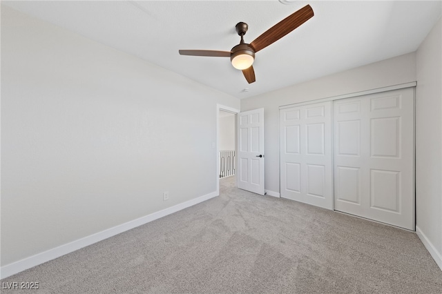 1511 Irene Dr, Boulder City, NV 89005 - unfurnished bedroom featuring carpet floors, a closet, and ceiling fan