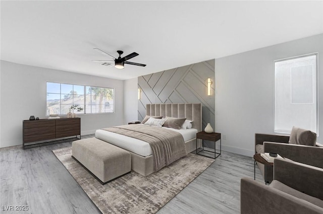 9541 Summersweet Ct, Las Vegas, NV 89123 - bedroom with wood finished floors and ceiling fan