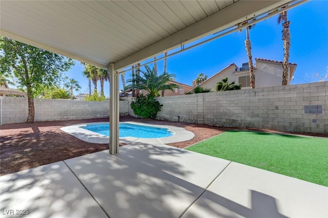 9541 Summersweet Ct, Las Vegas, NV 89123 - view of pool featuring a patio and a fenced backyard
